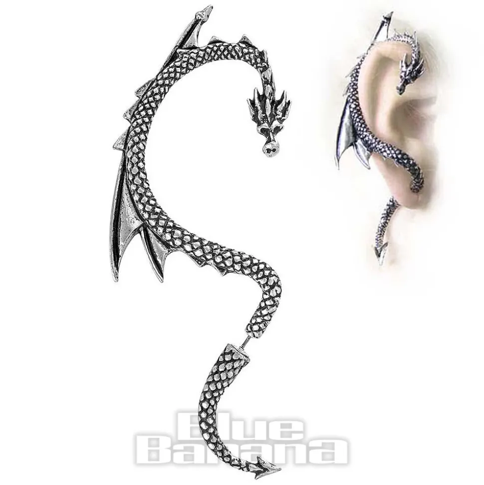Alchemy Dragons Lure Right Earring (Silver)