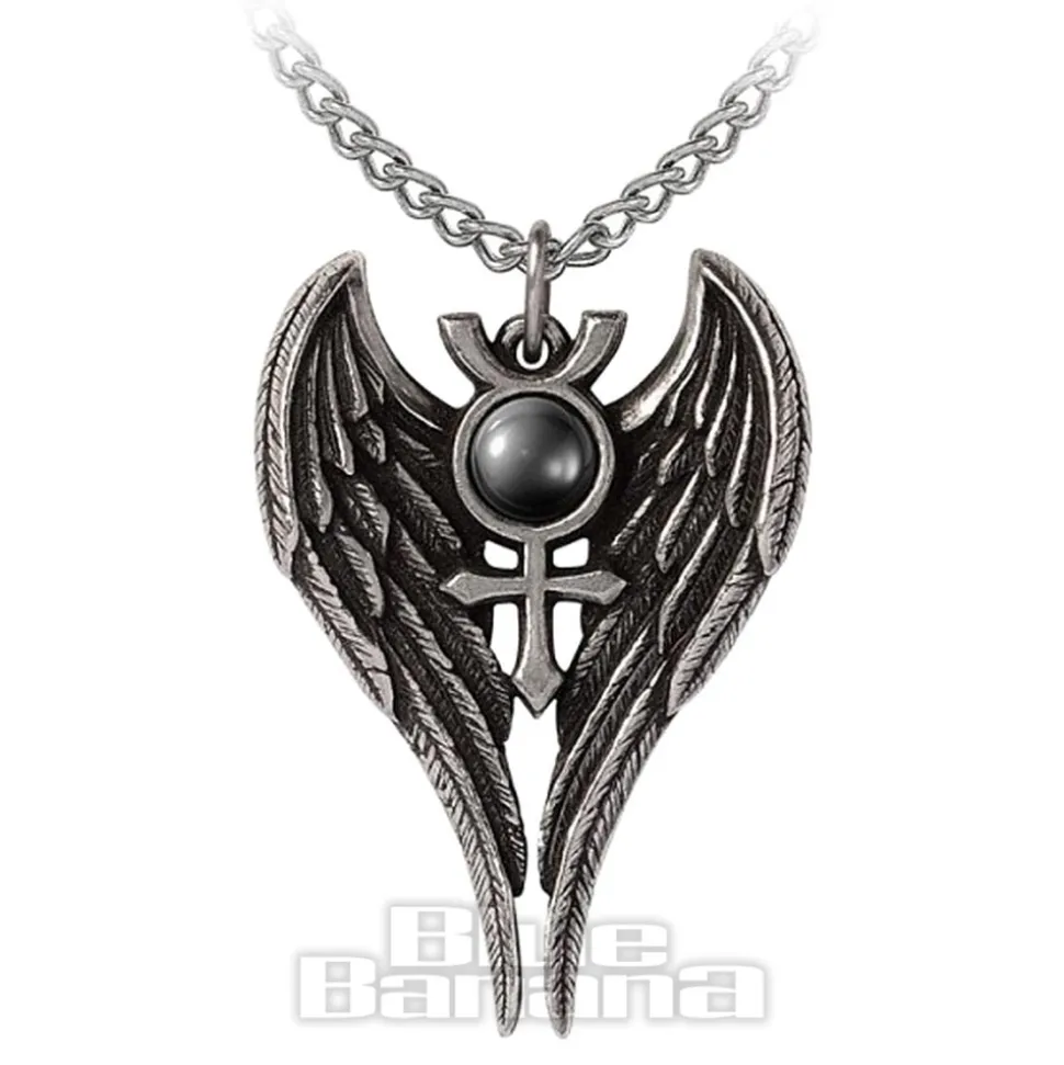 Alchemy Gothic Angel Of Mercury Necklace (Silver)