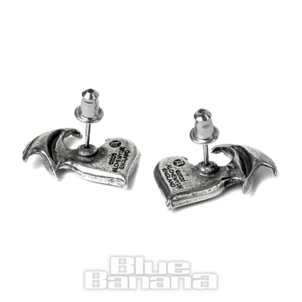 Alchemy Gothic Blacksoul Earrings (Pewter)