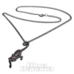 Alchemy Gothic Cat Sith Pendant (Black)