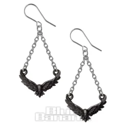 Alchemy Gothic Conspiracy Raven Earrings (Pair)