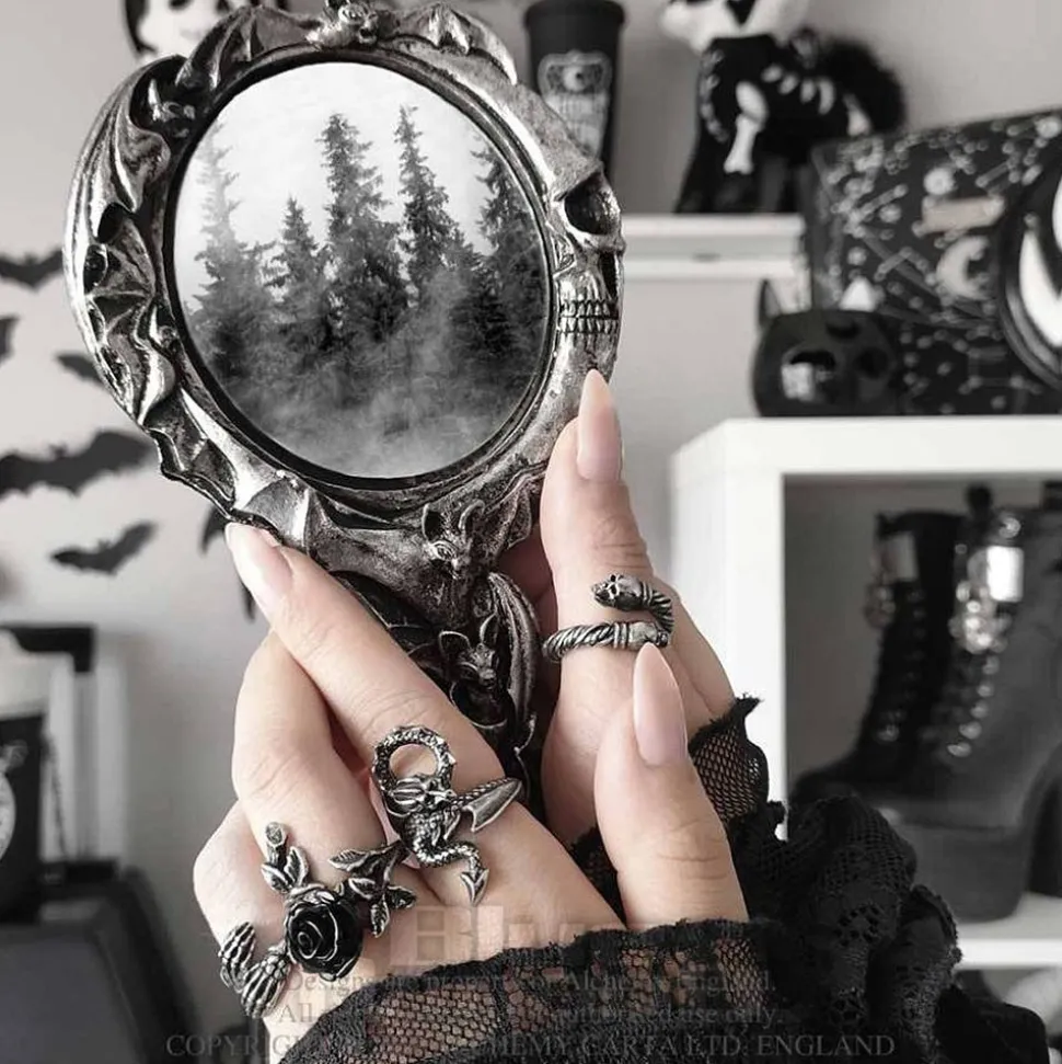 Alchemy Gothic Dragon Lure Ring (Pewter)
