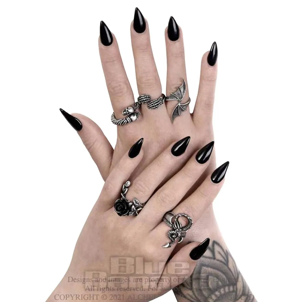 Alchemy Gothic Dragon Lure Ring (Pewter)