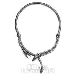 Alchemy Gothic Dragon's Lure Necklace (Silver)
