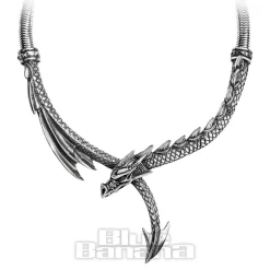 Alchemy Gothic Dragon's Lure Necklace (Silver)