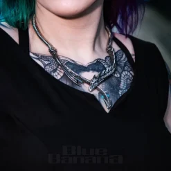 Alchemy Gothic Dragon's Lure Necklace (Silver)