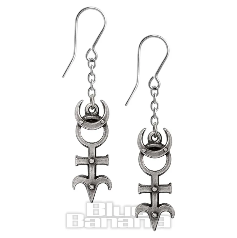 Alchemy Gothic Dr Dee'S Monad Earrings (Silver)