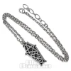 Alchemy Gothic Hex Coffin Necklace (Silver)