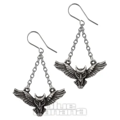 Alchemy Gothic Noctis Athena Earrings (Silver)