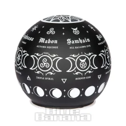 Alchemy Gothic Pagan Calendar Globe Light (Black)