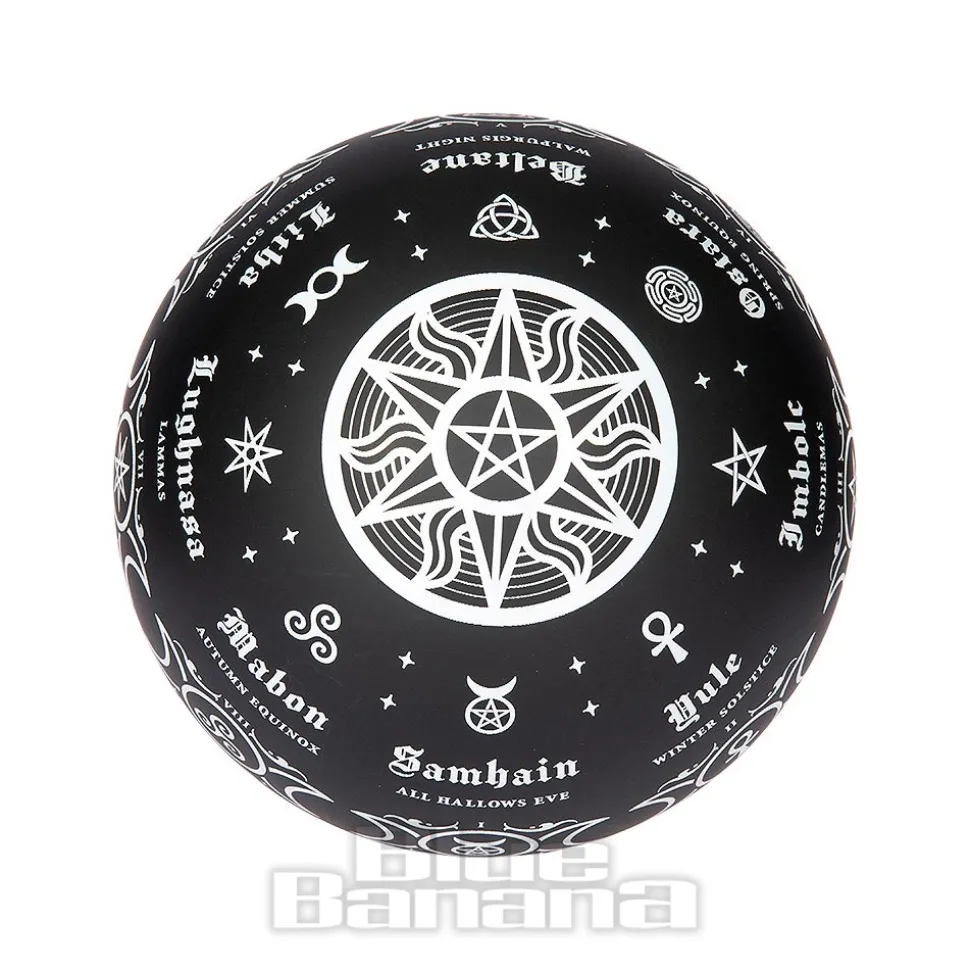 Alchemy Gothic Pagan Calendar Globe Light (Black)