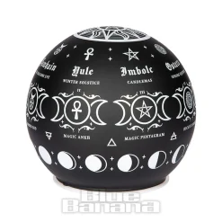 Alchemy Gothic Pagan Calendar Globe Light (Black)