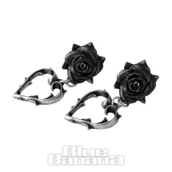 Alchemy Gothic Wounded Love Earrings (Pewter)