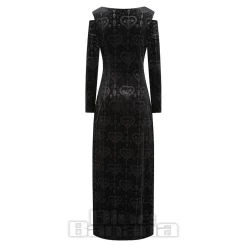 Banned Amara Velvet Maxi Dress (Black)