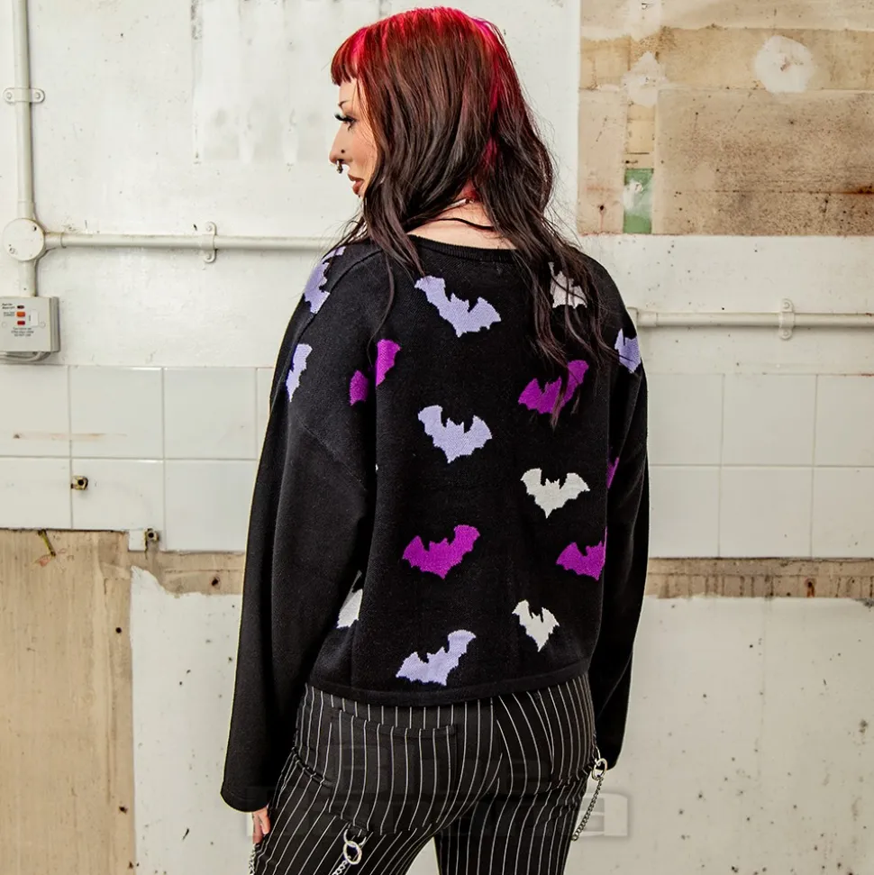 Banned Batty Babe Jumper (Black)