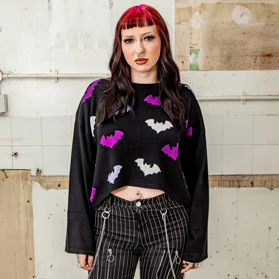Banned Batty Babe Jumper (Black)