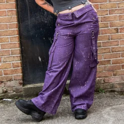Banned Candy Strap Trousers (Purple)