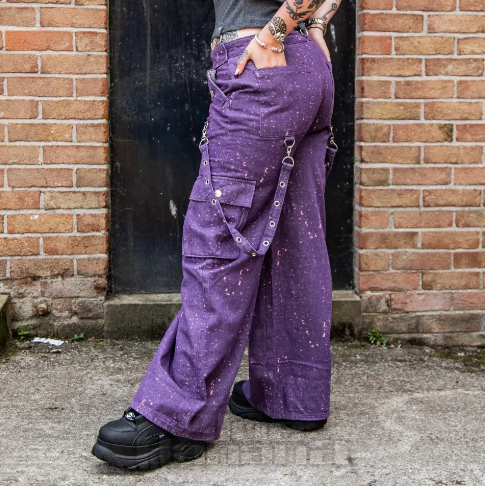 Banned Candy Strap Trousers (Purple)