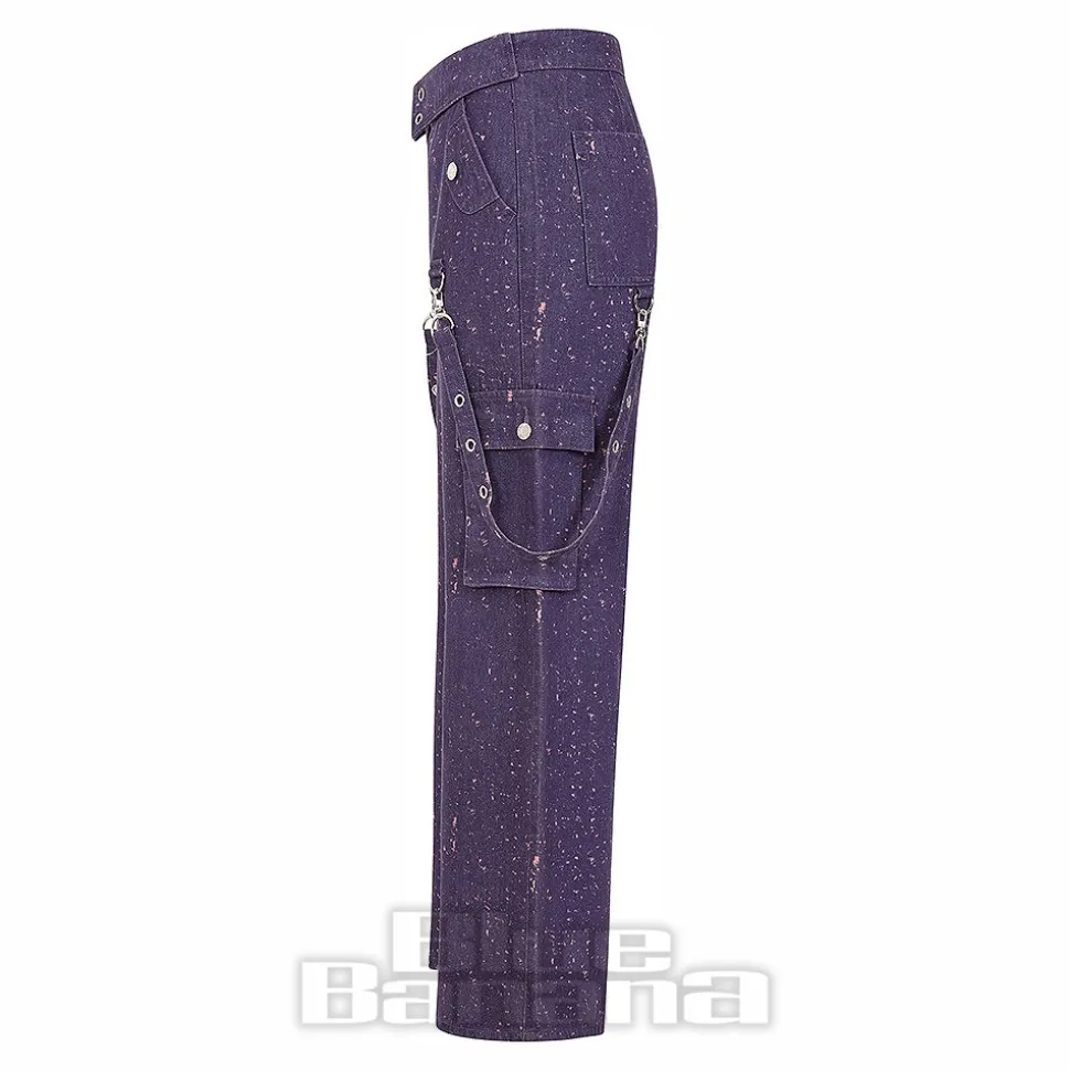 Banned Candy Strap Trousers (Purple)