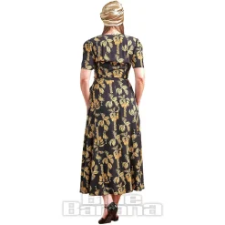 Banned Carol Golden Hour Wrap Dress (Black)