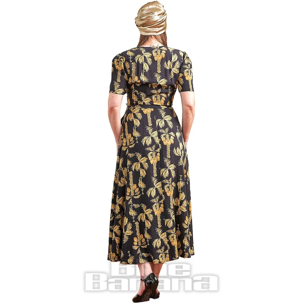 Banned Carol Golden Hour Wrap Dress (Black)