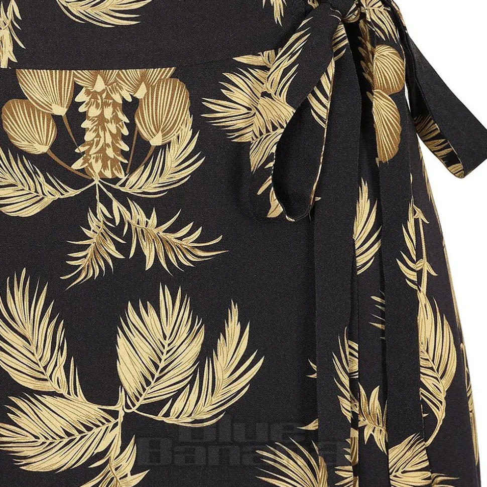 Banned Carol Golden Hour Wrap Dress (Black)