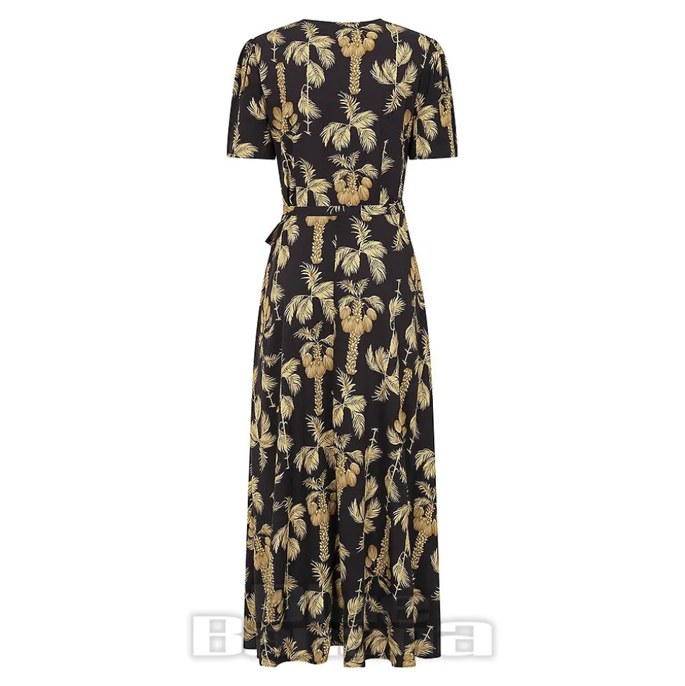 Banned Carol Golden Hour Wrap Dress (Black)