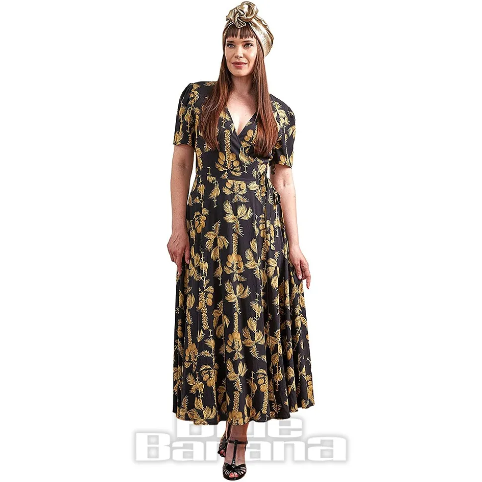 Banned Carol Golden Hour Wrap Dress (Black)