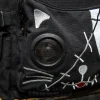 Banned Cat Fish Bone Backpack With Speakers (Black/White)