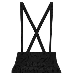Banned Cecilia Witchy Suspender Midi Skirt (Black)