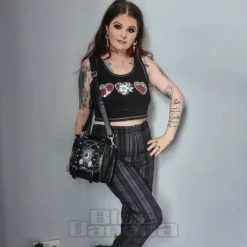 Banned Cosmic Satchel Bag (Black/White)