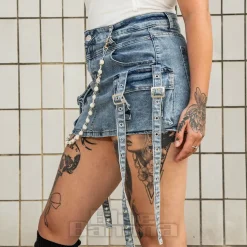 Banned Denim Dita Shorts (Blue)