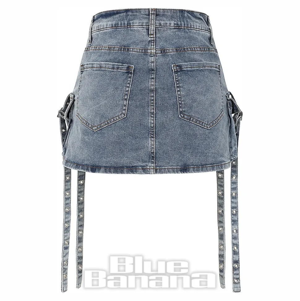 Banned Denim Dita Shorts (Blue)