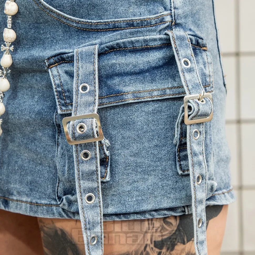 Banned Denim Dita Shorts (Blue)