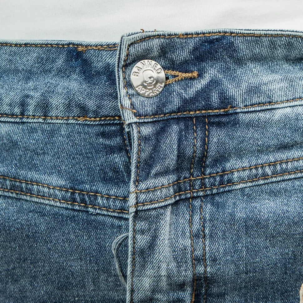 Banned Denim Dita Shorts (Blue)