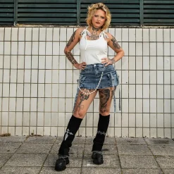Banned Denim Dita Shorts (Blue)