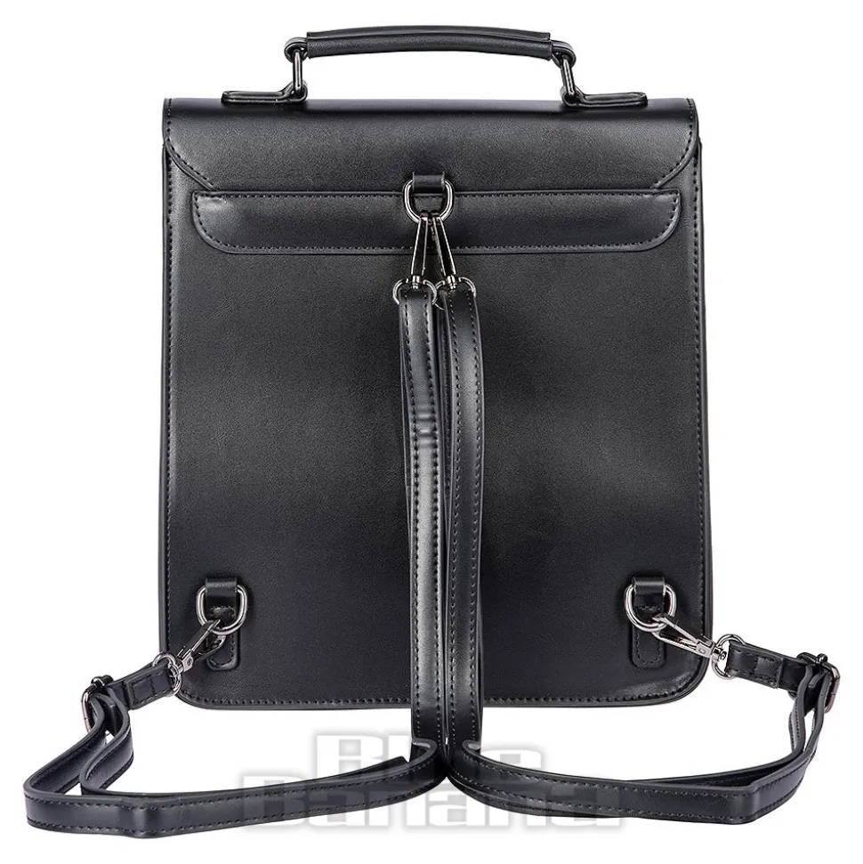 Banned Gothic Bat Handbag (Black)