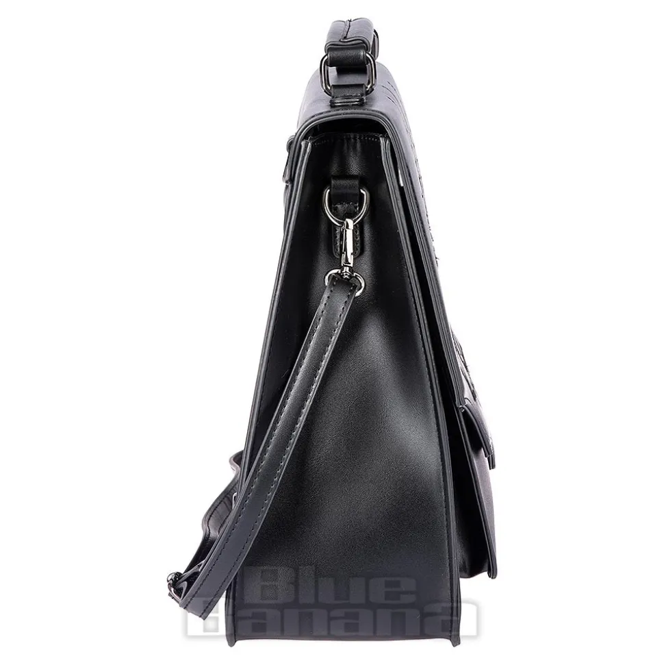 Banned Gothic Bat Handbag (Black)
