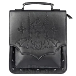 Banned Gothic Bat Handbag (Black)