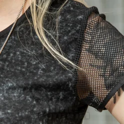 Banned Grunge Grid Top (Black)