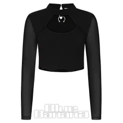 Banned Lavinia Crop Top (Black)