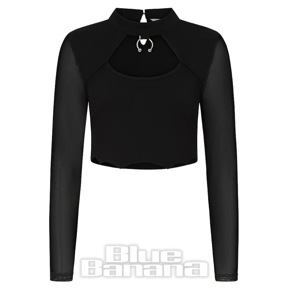 Banned Lavinia Crop Top (Black)