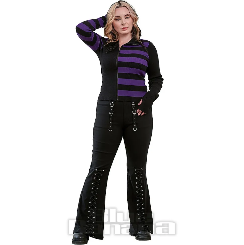 Banned Midnight Ritual Cardigan (Black/Purple)