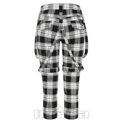 Banned Nocturne Buckle Trousers (Black/White)