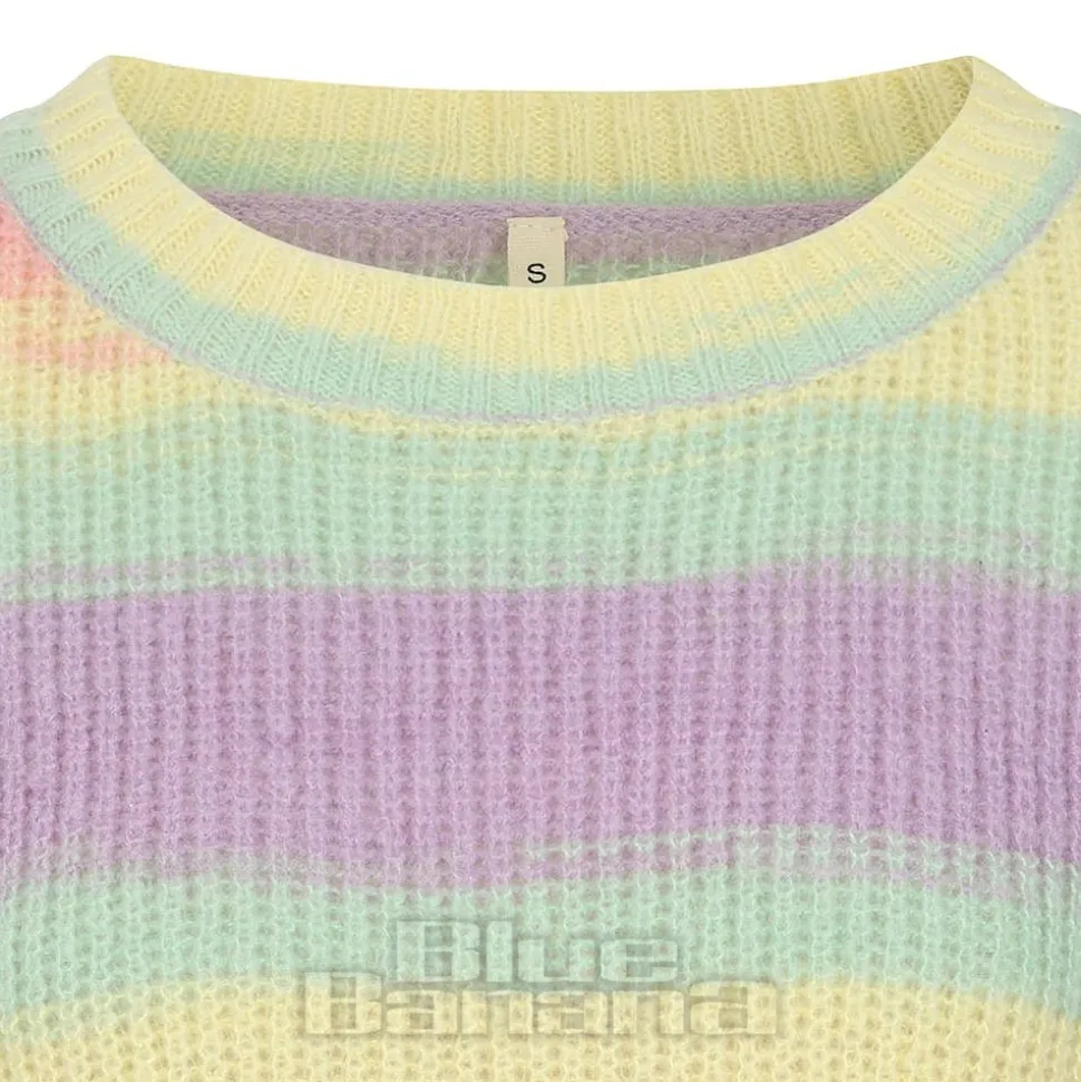 Banned Nola Pastel Rainbow Jumper (Multicolour)