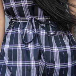 Banned No Rules Buckle Mini Dress (Purple)