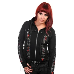 Banned Pixie Skull Hoodie (Black)