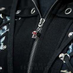 Banned Pixie Skull Hoodie (Black)