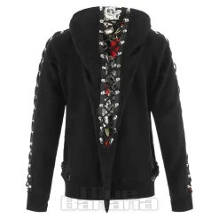 Banned Pixie Skull Hoodie (Black)