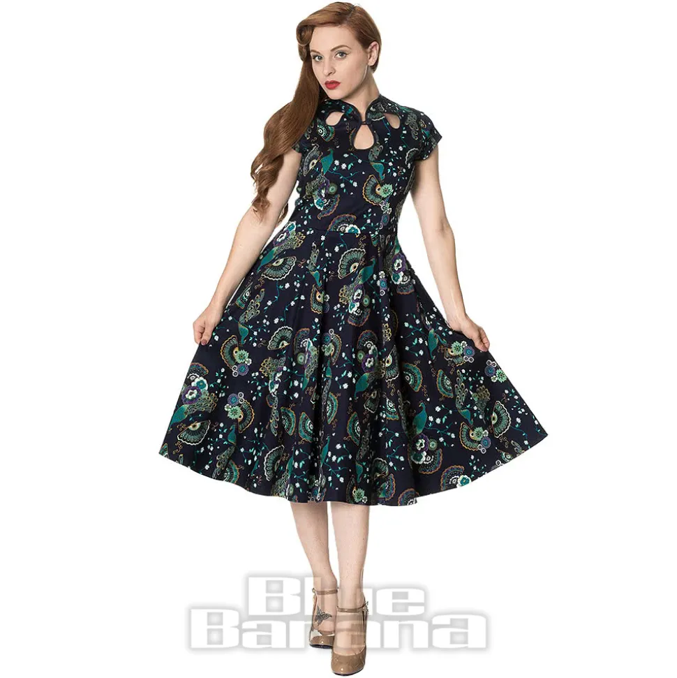 Banned Proud Peacock Dress (Blue)